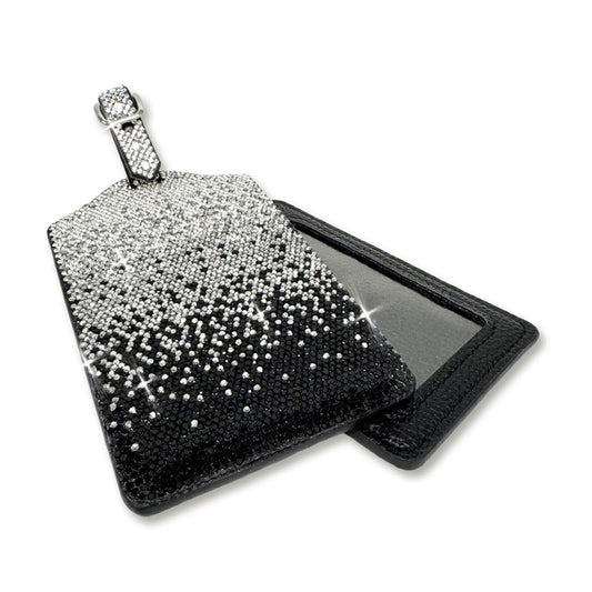 Luggage Tag - Black Ombre